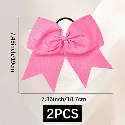 2Pcs Rubber Hair Ties MRMJ-SC0001-49E-1
