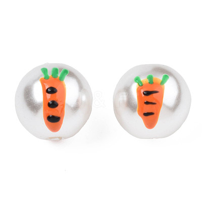 ABS Plastic Imitation Pearl Beads KY-N015-99-1