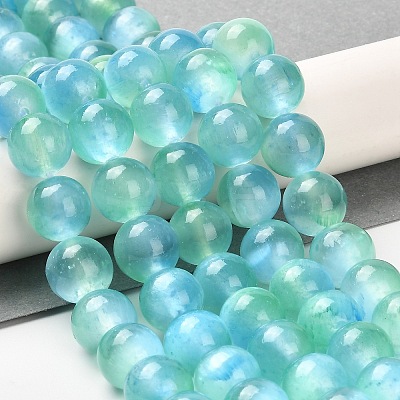 Natural Selenite Beads Strands G-P493-03C-1
