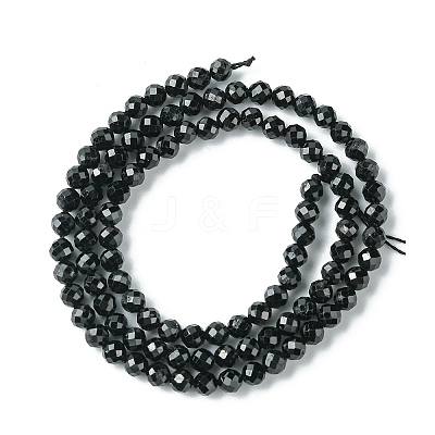Natural Black Tourmaline Beads Strands LS-G-F748-Y01-03-1