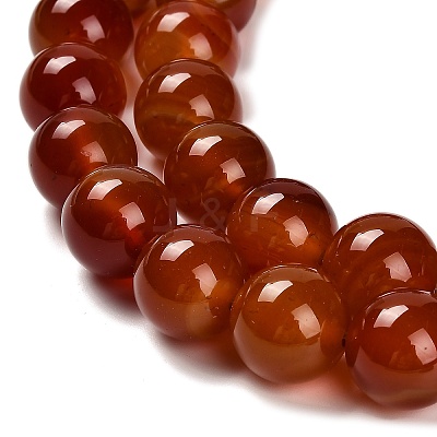 Dyed Natural Carnelian Beads Strands G-G203-10N-14mm-1