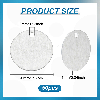 50Pcs Aluminum Pendants ALUM-BC0001-77-1