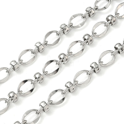 304 Stainless Steel Oval Link Chains CHS-C020-03P-1