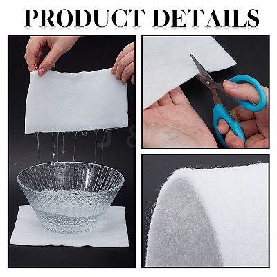 Square Flower Water Absorbent Cotton DIY-WH0308-821B-1
