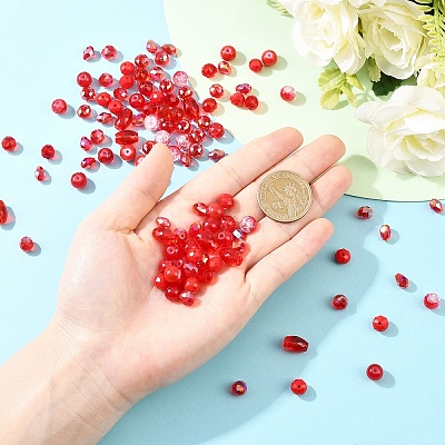 260Pcs 10 Styles Glass Beads DGLA-YW0001-65-1