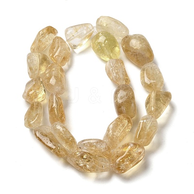 Heated Natural Citrine Beads Strands G-F771-D01-01-1