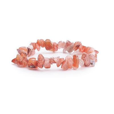 Natural Red Agate Chips Beaded Jewelry Set X-SJEW-JS01232-04-1