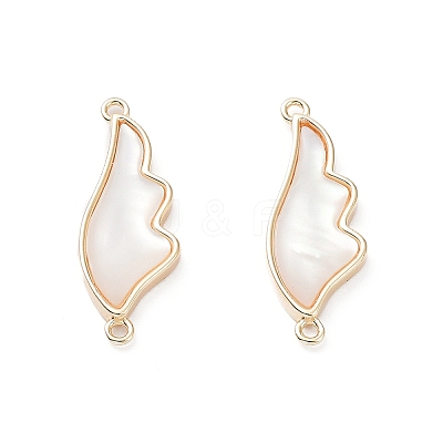 Natural Shell Connector Charms KK-A183-33G-1