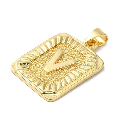 Rack Plating Brass Pendants KK-B092-42G-V-1