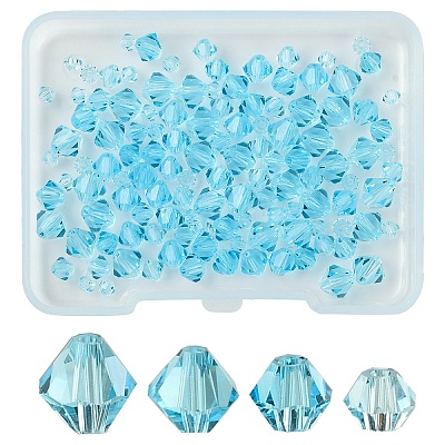 120Pcs 4 Styles Imitation Austrian Crystal Beads SWAR-YW0001-03-1