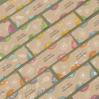 Soap Paper Tag DIY-WH0399-69-003-1