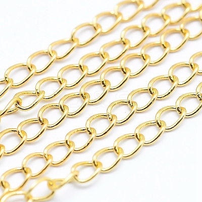 Brass Twisted Chains Curb Chains CHC-L037-01G-1