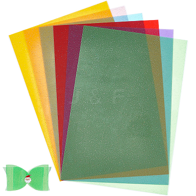 6Sheets 6 Colors Vinyl Leather Fabric Sheets DIY-AR0002-21-1