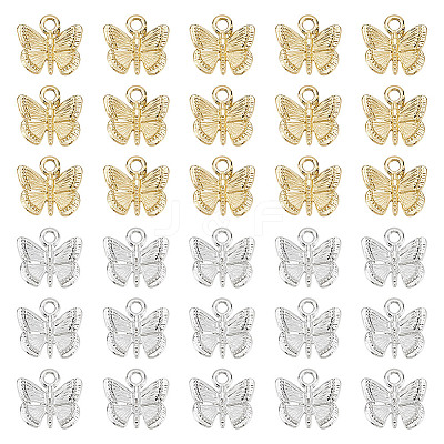 80Pcs 2 Colors Alloy Charms FIND-HY0003-78-1