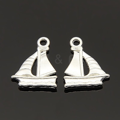 Tibetan Style Alloy Sail Boat Pendants LS-TIBEP-EDD022Y-S-FF-1