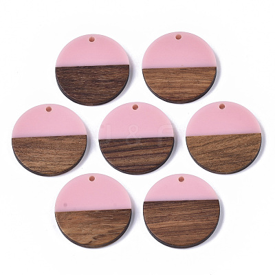 Resin & Wood Pendants RESI-S358-02B-28-1