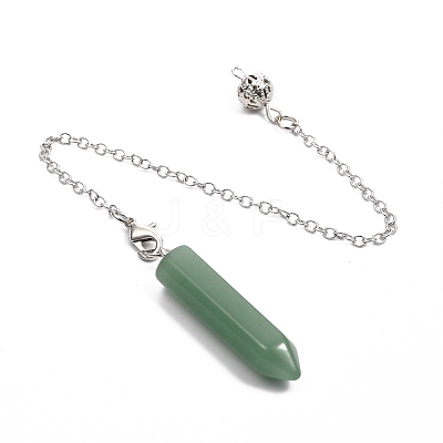 Natural Gemstone Pointed Dowsing Pendulums G-I284-E-1