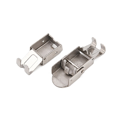 Tarnish Resistant 201 Stainless Steel Watch Band Clasps STAS-K173-01B-1