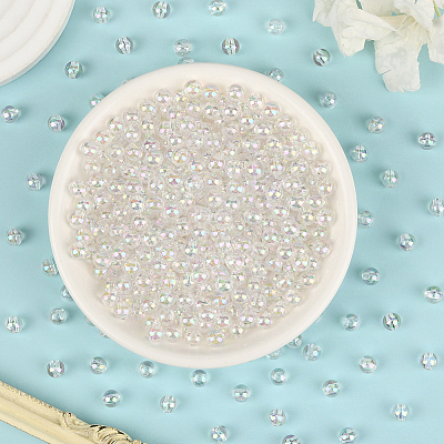 Eco-Friendly Transparent Acrylic Beads OACR-PA0001-30A-02-1