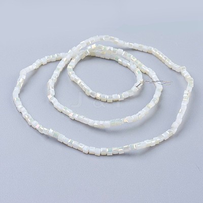 Electroplate Glass Beads Strands EGLA-F121-HR-B01-1