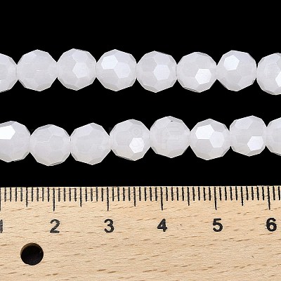 Electroplate Glass Beads Strands EGLA-A035-J8mm-A05-1