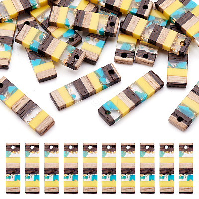 Translucent Resin & Walnut Wood Pendants RESI-TAC0017-47-A05-1