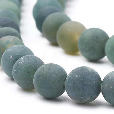 Natural Moss Agate Beads Strands X-G-T106-018-1