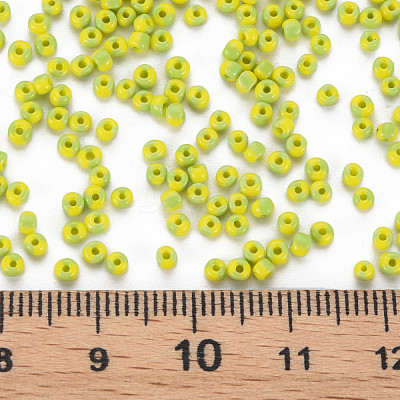 12/0 Two Tone Opaque Glass Seed Beads SEED-T006-01A-A02-1