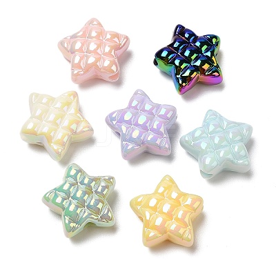 Opaque Acrylic Waffle Beads MACR-D074-03-1