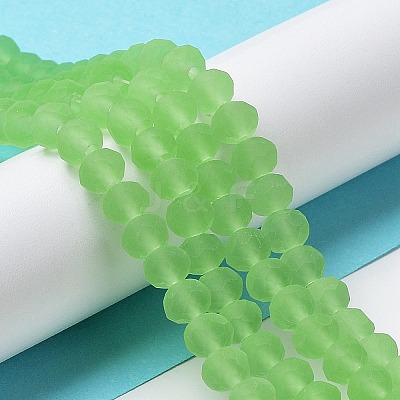Transparent Glass Beads Strands X1-EGLA-A034-T6mm-MD09-1