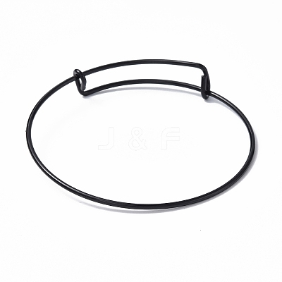 Adjustable Ion Plating(IP) 304 Stainless Steel Wire Bangle Making MAK-F286-03EB-1