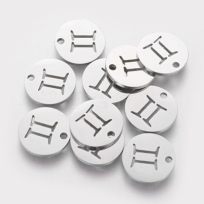 Non-Tarnish 304 Stainless Steel Charms STAS-Q201-T095-3-1