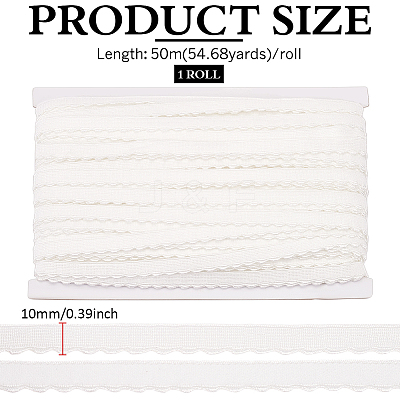 Flat Polyester Wide Elastic Cord OCOR-WH0100-22B-1