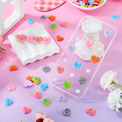 Printed Opaque Resin Cabochons CRES-TA0001-72A-1