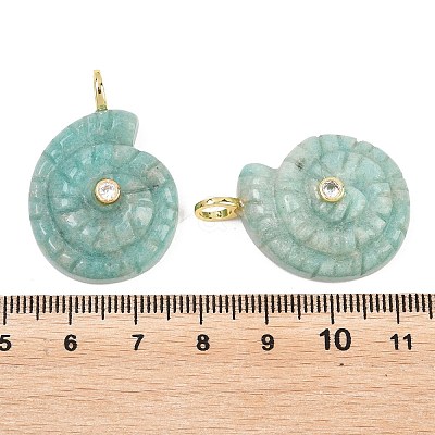 Natural Amazonite Pendants X-G-H353-02G-08-1