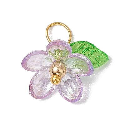 Plastic & Acrylic Pendants PALLOY-JF03053-01-1