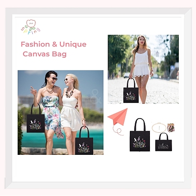DIY Canvas Shoulder Bag Embroidery Starter Kit DIY-WH0386-47-1