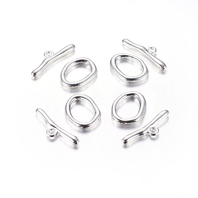 Alloy Toggle Clasps PALLOY-G014-S-1