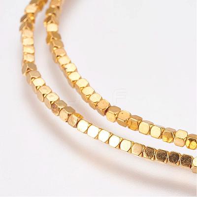 Grade AA Non-Magnetic Synthetic Hematite Bead Strands G-G652-19G-1