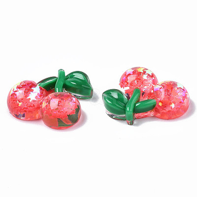 Autumn Theme Transparent Epoxy Resin Decoden Cabochons X-CRES-N034-03-1