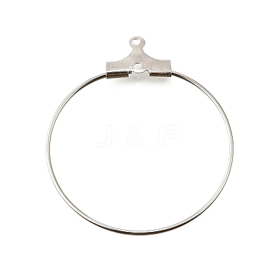 Rack Plating Brass Ring Hoop Earrings KK-L125-01P-1
