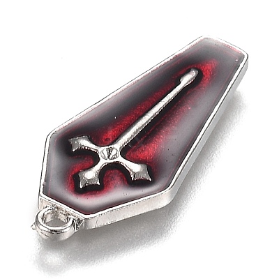 Halloween Theme Alloy Enamel Pendants X-ENAM-J649-14P-02-1