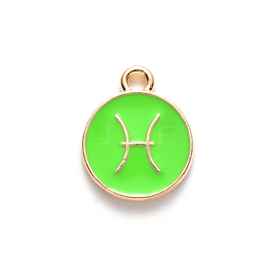 Alloy Enamel Pendants LS-ENAM-S124-01B-06H-1