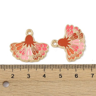 Rack Plating Alloy Enamel Pendants FIND-I038-07C-1
