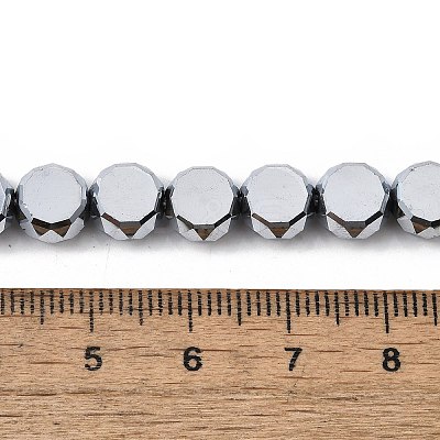 Electroplate Glass Beads Strands EGLA-L045-G-FP01-1