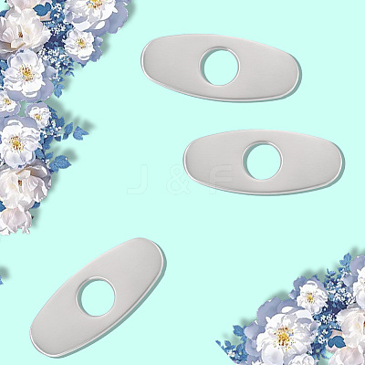 Oval Stainless Steel Faucet Hole Covers STAS-WH20001-18A-P01-1