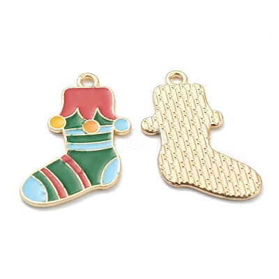 Alloy Enamel Pendants ENAM-J649-33LG-B-1