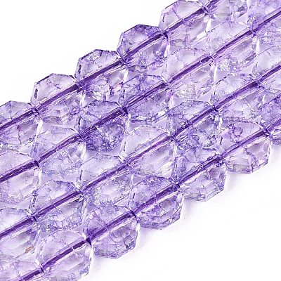 Transparent Crackle Glass Beads Strands LS-GLAA-Q108-03A-06-1