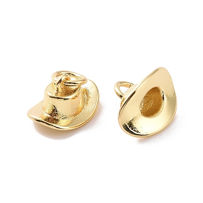 Rack Plating Brass Charms X-ZIRC-C042-11G-1