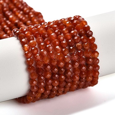 Natural South Red Agate Beads Strands G-Z074-A02-01A-1